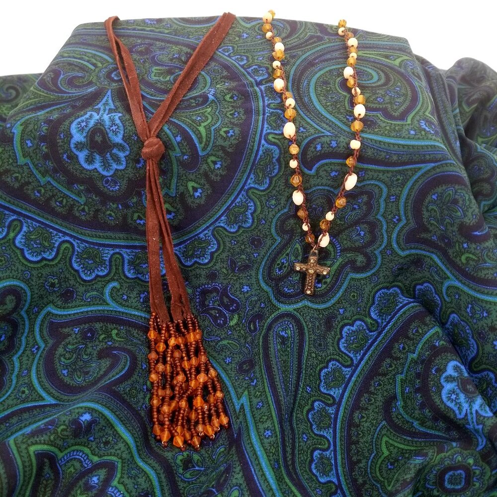 Vintage Y2K Express Necklace Bundle - Boho, Festival, Western, and More